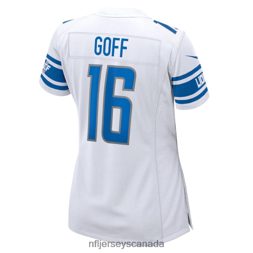 Women Detroit Lions Jared Goff Nike White Game Player Jersey Clothing NFL TBXFR61305