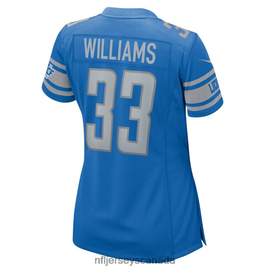 Women Detroit Lions Jarren Williams Nike Blue Home Game Player Jersey Clothing NFL TBXFR65571