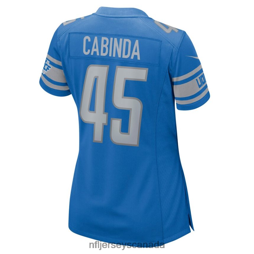 Women Detroit Lions Jason Cabinda Nike Blue Nike Game Player Jersey Clothing NFL TBXFR65503