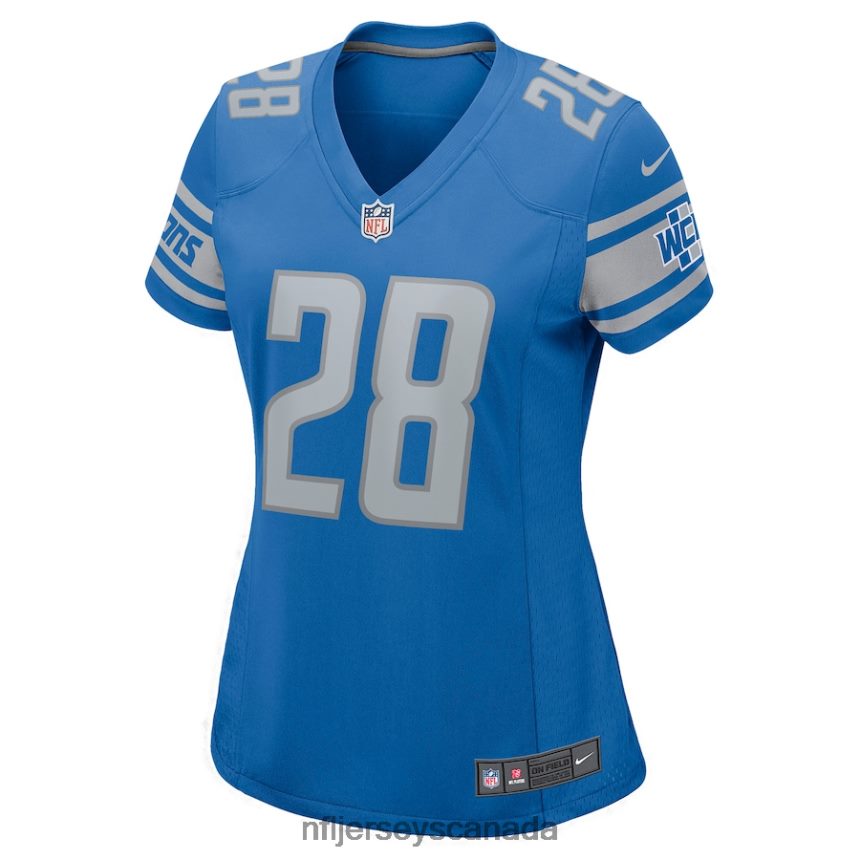 Women Detroit Lions Jermar Jefferson Nike Blue Nike Game Jersey Clothing NFL TBXFR65500