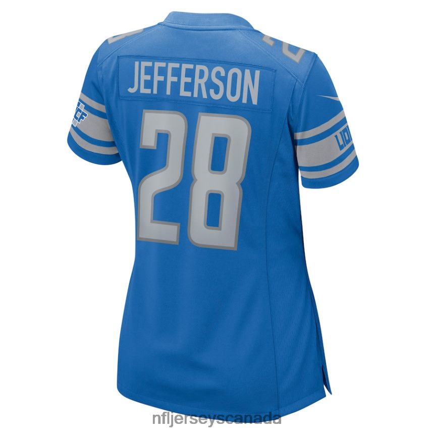 Women Detroit Lions Jermar Jefferson Nike Blue Nike Game Jersey Clothing NFL TBXFR65500