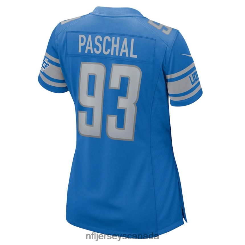 Women Detroit Lions Josh Paschal Nike Blue Player Game Jersey Clothing NFL TBXFR64850