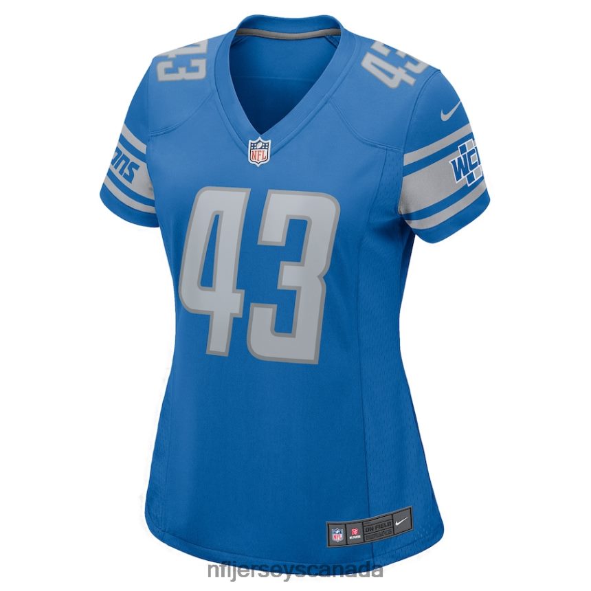 Women Detroit Lions Khalil Dorsey Nike Blue Home Game Player Jersey Clothing NFL TBXFR65568