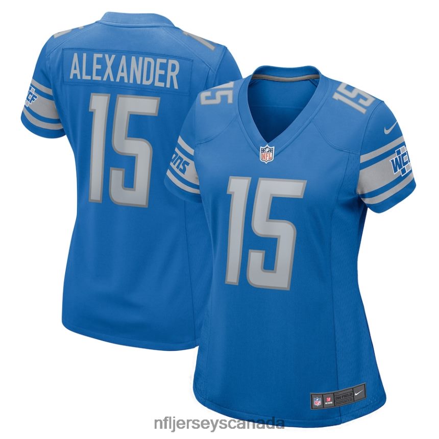 Women Detroit Lions Maurice Alexander Nike Blue Player Game Jersey Clothing NFL TBXFR64159