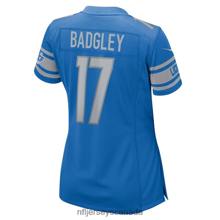 Women Detroit Lions Michael Badgley Nike Blue Home Game Player Jersey Clothing NFL TBXFR65563
