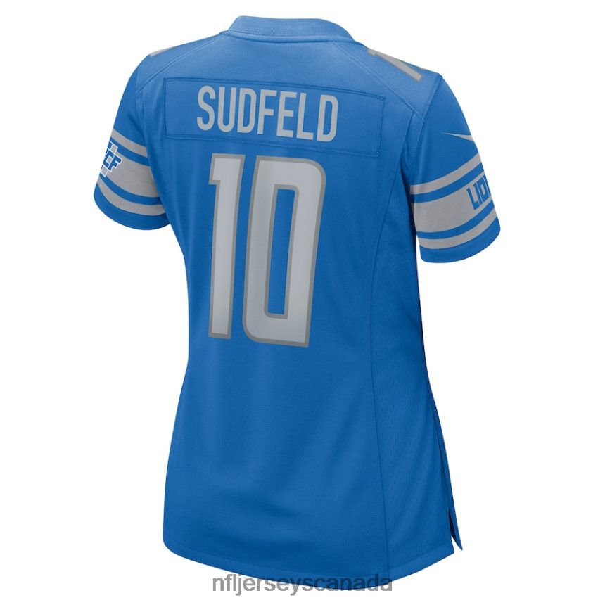 Women Detroit Lions Nate Sudfeld Nike Blue Home Game Player Jersey Clothing NFL TBXFR65566