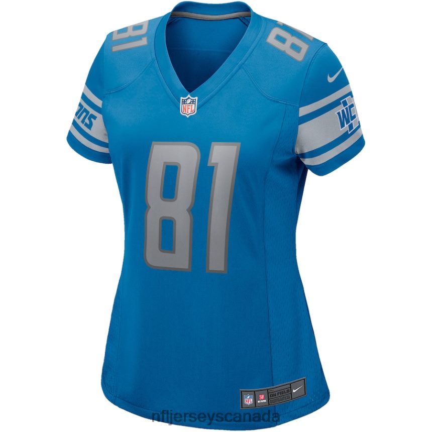Women Detroit Lions Night Train Lane Nike Blue Game Retired Player Jersey Clothing NFL TBXFR65527