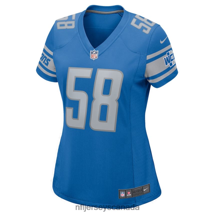 Women Detroit Lions Penei Sewell Nike Blue Game Jersey Clothing NFL TBXFR63550