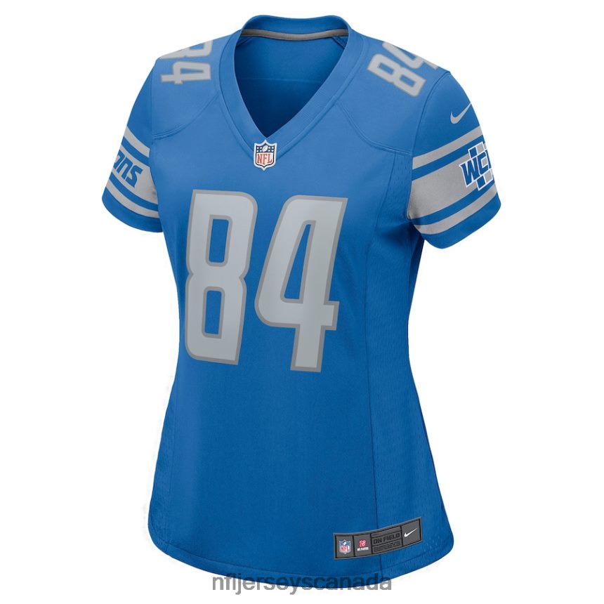 Women Detroit Lions Shane Zylstra Nike Blue Game Jersey Clothing NFL TBXFR65521