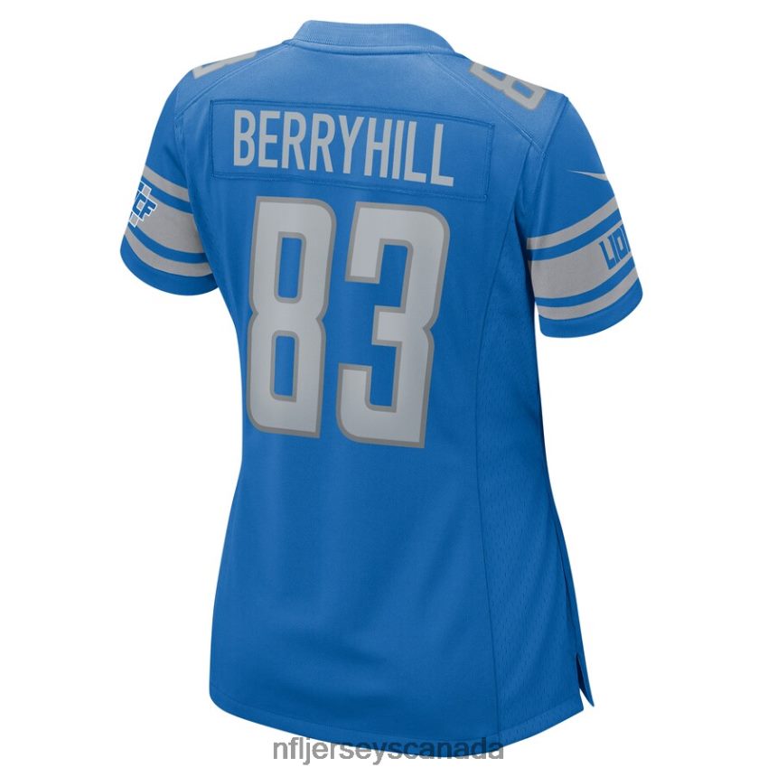 Women Detroit Lions Stanley Berryhill III Nike Blue Home Game Player Jersey Clothing NFL TBXFR65573
