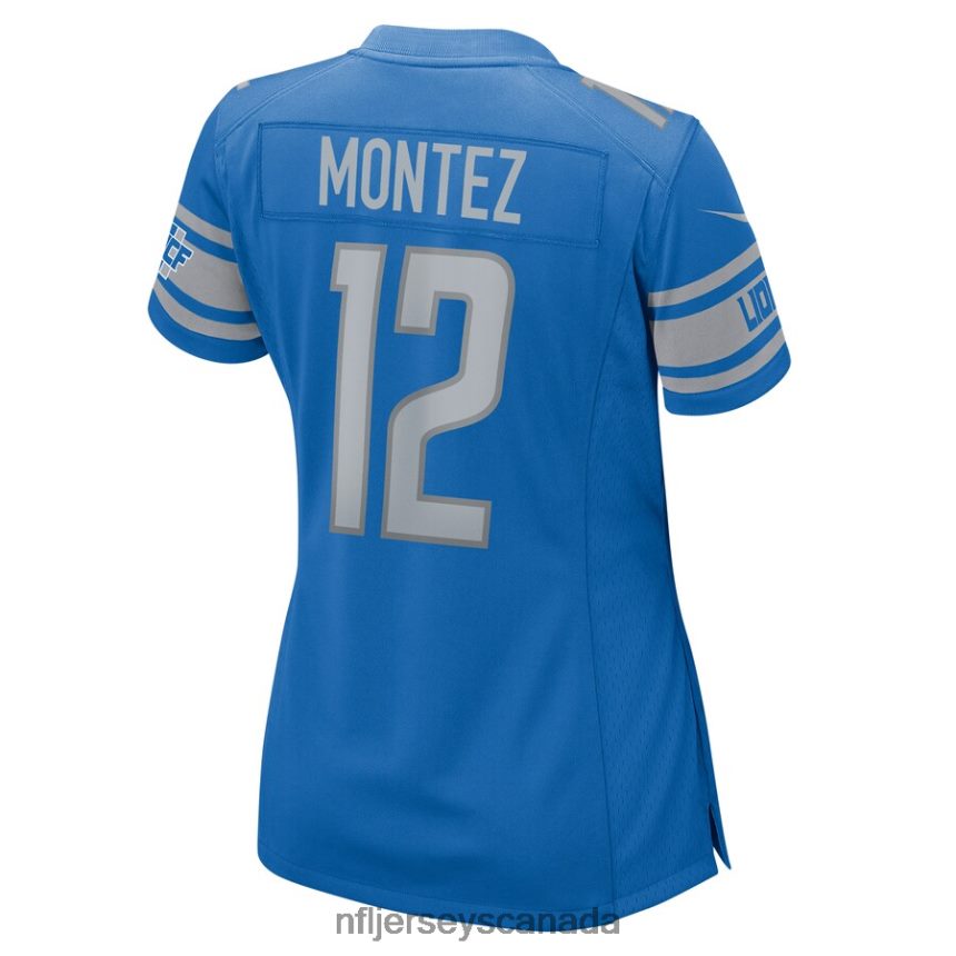 Women Detroit Lions Steven Montez Nike Blue Home Game Player Jersey Clothing NFL TBXFR65574