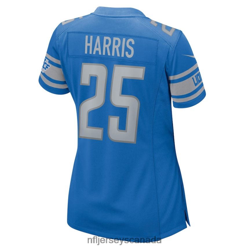 Women Detroit Lions Will Harris Nike Blue Game Jersey Clothing NFL TBXFR65506