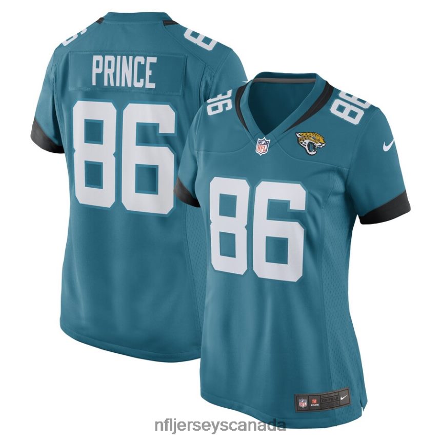 Women Gerrit Prince Jacksonville Jaguars Nike Teal Game Player Jersey Clothing NFL TBXFR65732