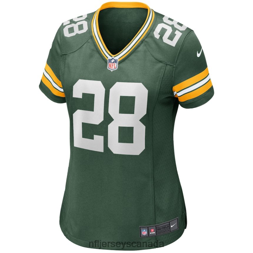 Women Green Bay Packers AJ Dillon Nike Green Player Game Jersey Clothing NFL TBXFR63002