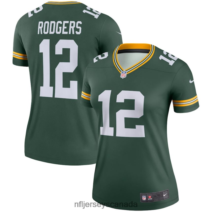 Women Green Bay Packers Aaron Rodgers Nike Green Legend Jersey Clothing NFL TBXFR6730