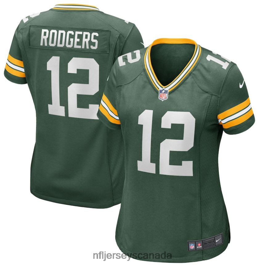 Women Green Bay Packers Aaron Rodgers Nike Green Player Jersey Clothing NFL TBXFR61626