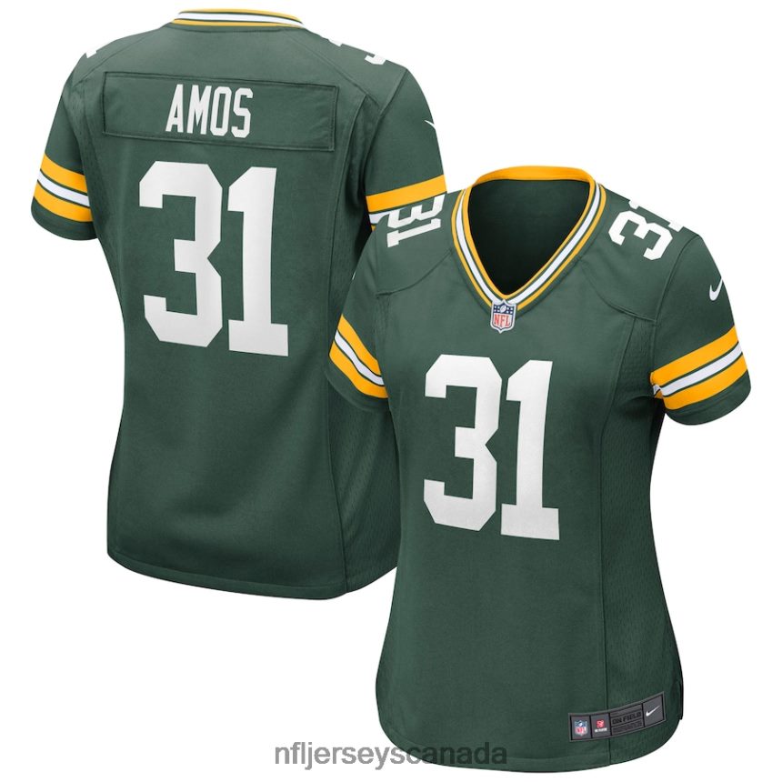 Women Green Bay Packers Adrian Amos Nike Green Game Jersey Clothing NFL TBXFR64062