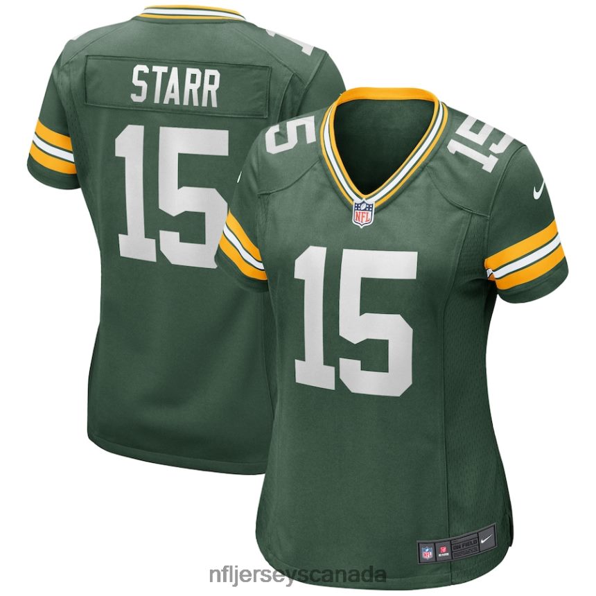 Women Green Bay Packers Bart Starr Nike Green Game Retired Player Jersey Clothing NFL TBXFR62970