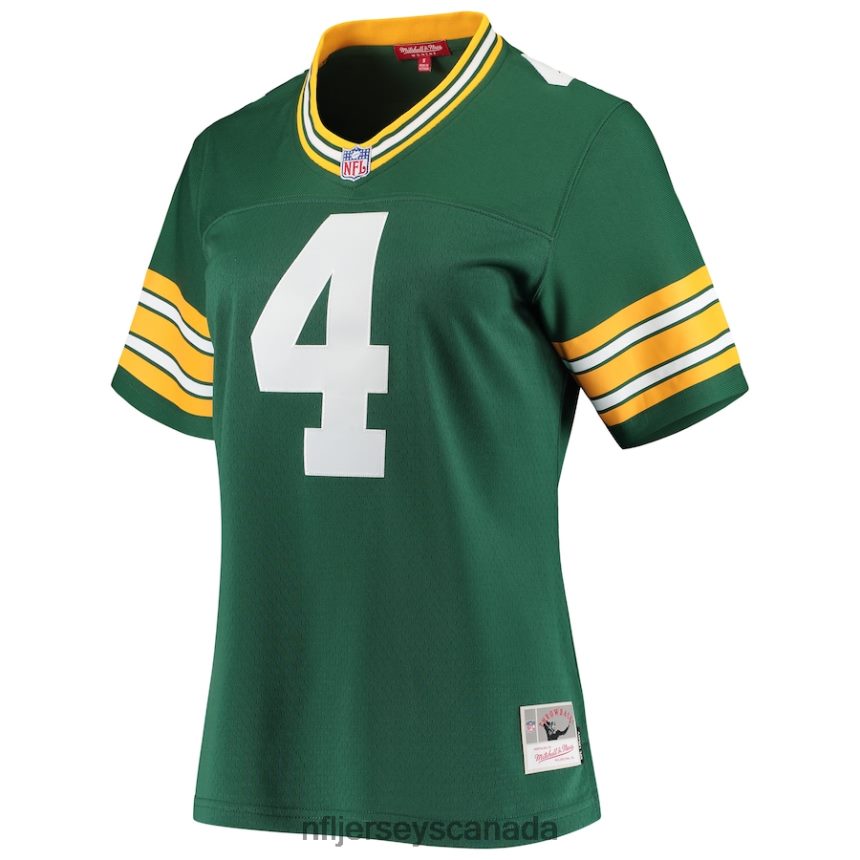 Women Green Bay Packers Brett Favre Mitchell  Ness Green 1996 Legacy Replica Player Jersey Clothing NFL TBXFR61564