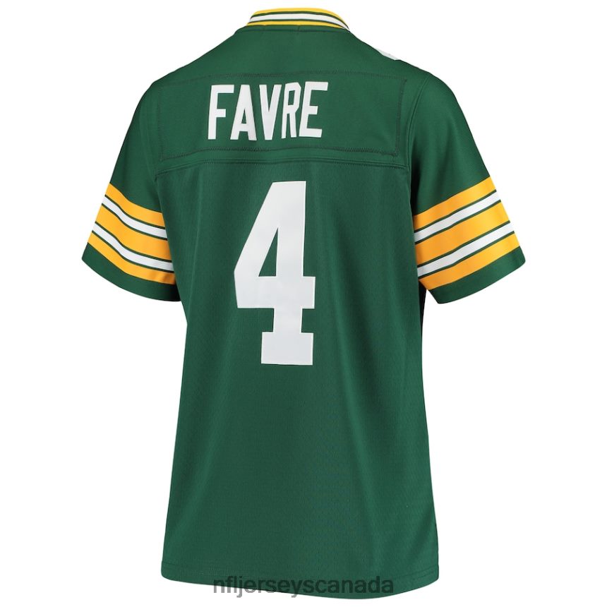Women Green Bay Packers Brett Favre Mitchell  Ness Green 1996 Legacy Replica Player Jersey Clothing NFL TBXFR61564