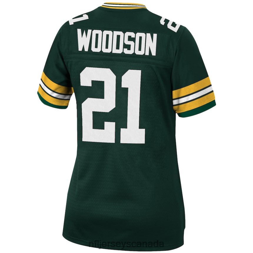 Women Green Bay Packers Charles Woodson Mitchell  Ness Green 2010 Legacy Replica Player Jersey Clothing NFL TBXFR63094
