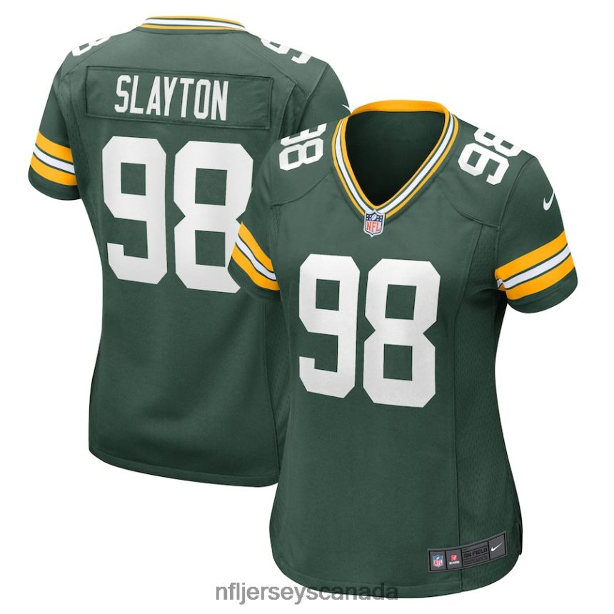 Women Green Bay Packers Chris Slayton Nike Green Game Player Jersey Clothing NFL TBXFR65137