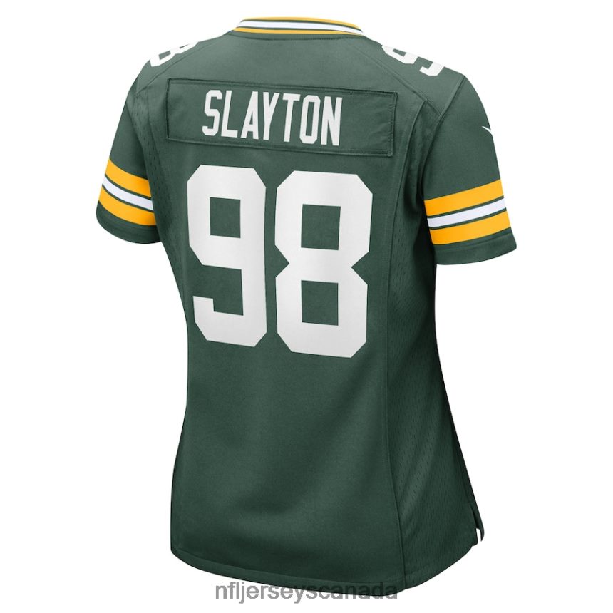 Women Green Bay Packers Chris Slayton Nike Green Game Player Jersey Clothing NFL TBXFR65137
