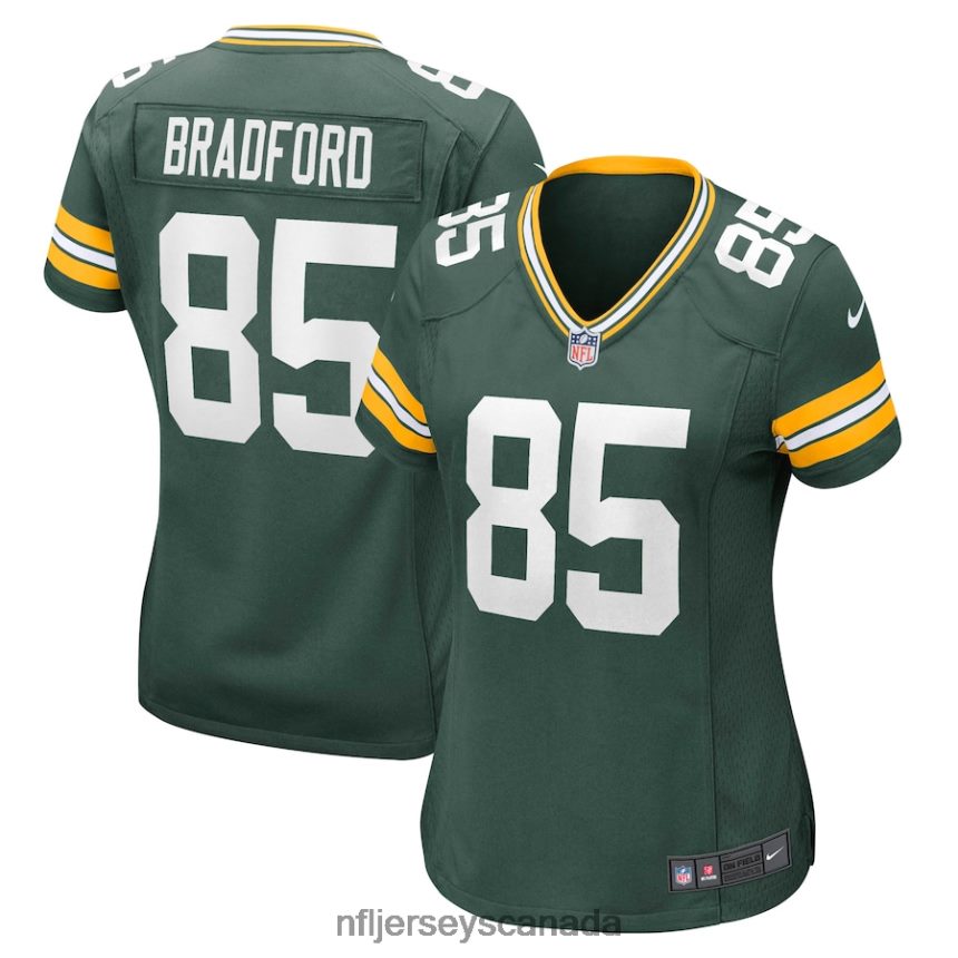 Women Green Bay Packers Corey Bradford Nike Green Retired Player Jersey Clothing NFL TBXFR65318