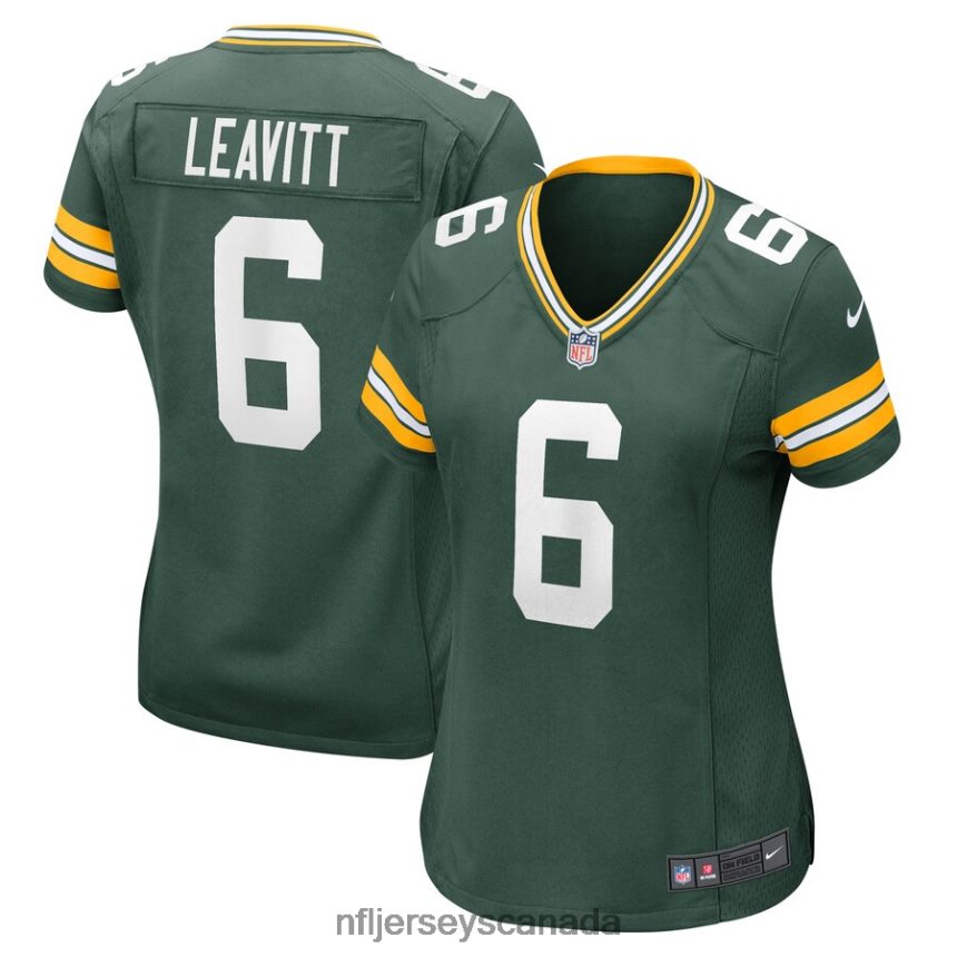 Women Green Bay Packers Dallin Leavitt Nike Green Game Player Jersey Clothing NFL TBXFR64018