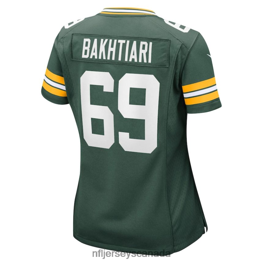 Women Green Bay Packers David Bakhtiari Nike Green Game Jersey Clothing NFL TBXFR64277