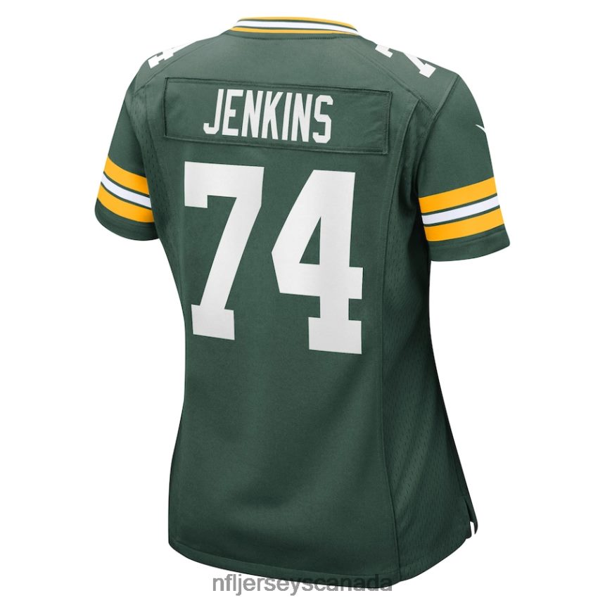 Women Green Bay Packers Elgton Jenkins Nike Green Game Jersey Clothing NFL TBXFR65314