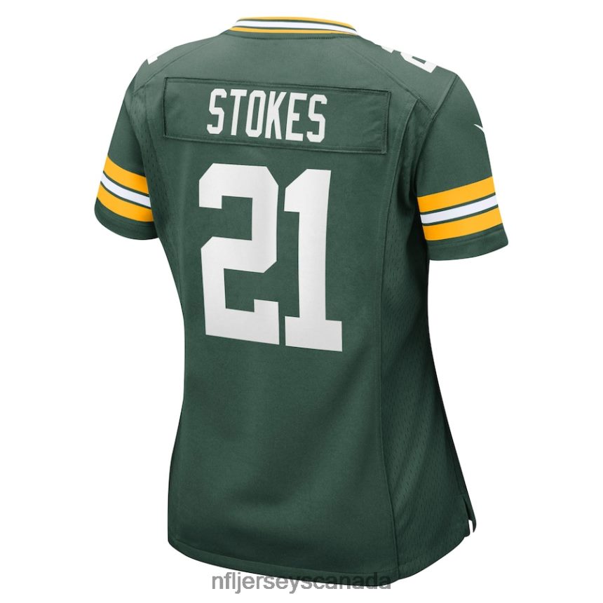 Women Green Bay Packers Eric Stokes Nike Green Game Jersey Clothing NFL TBXFR65542
