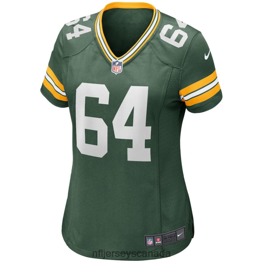 Women Green Bay Packers Jerry Kramer Nike Green Game Retired Player Jersey Clothing NFL TBXFR65544