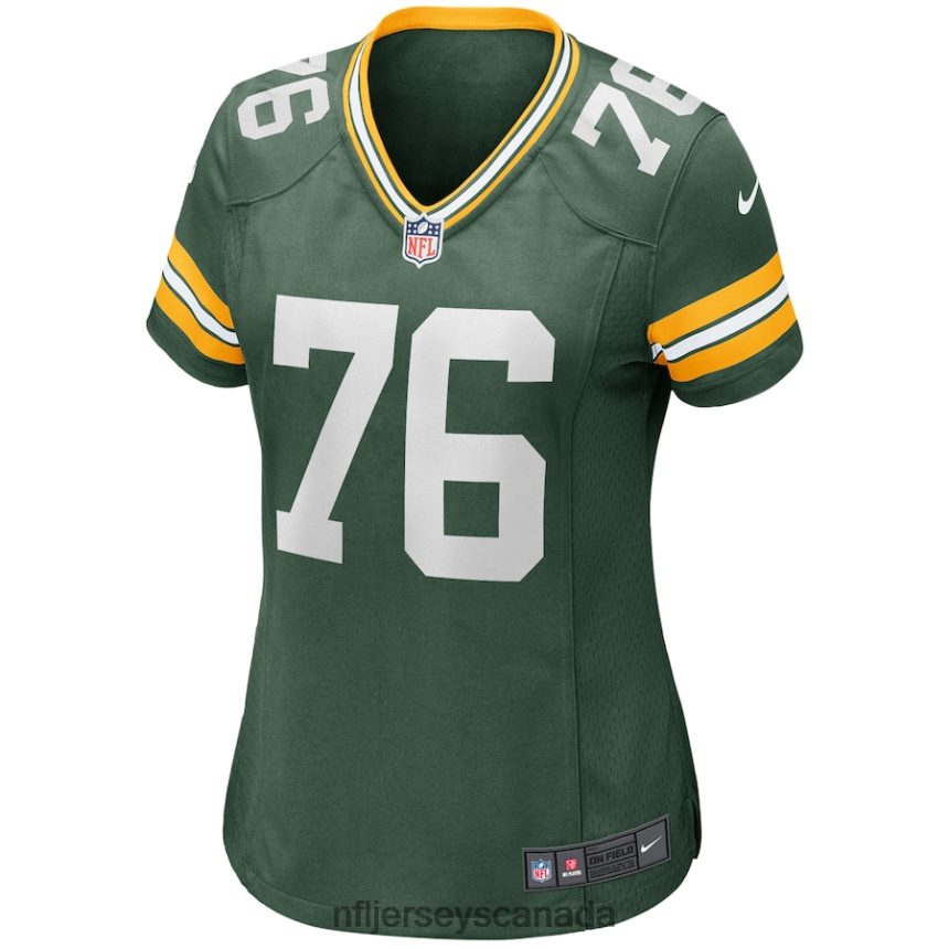 Women Green Bay Packers Jon Runyan Nike Green Game Jersey Clothing NFL TBXFR65313