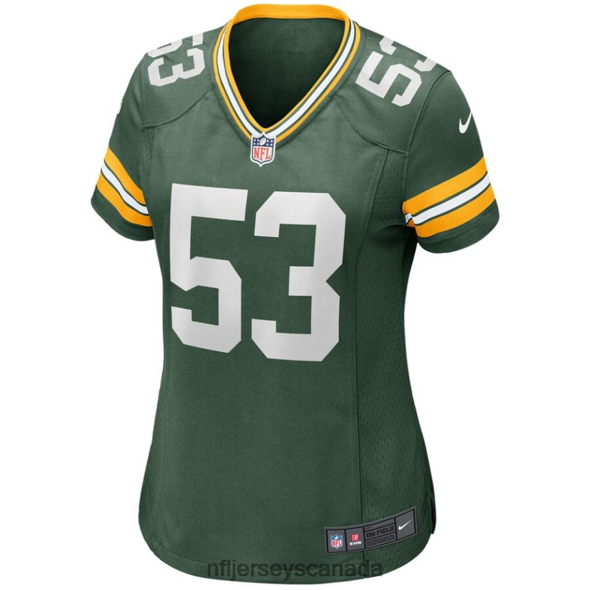Women Green Bay Packers Jonathan Garvin Nike Green Game Jersey Clothing NFL TBXFR65540