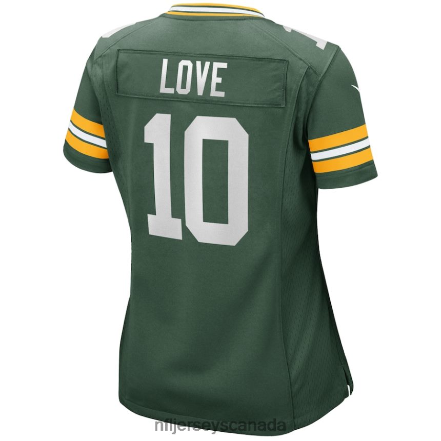 Women Green Bay Packers Jordan Love Nike Green Game Jersey Clothing NFL TBXFR6256