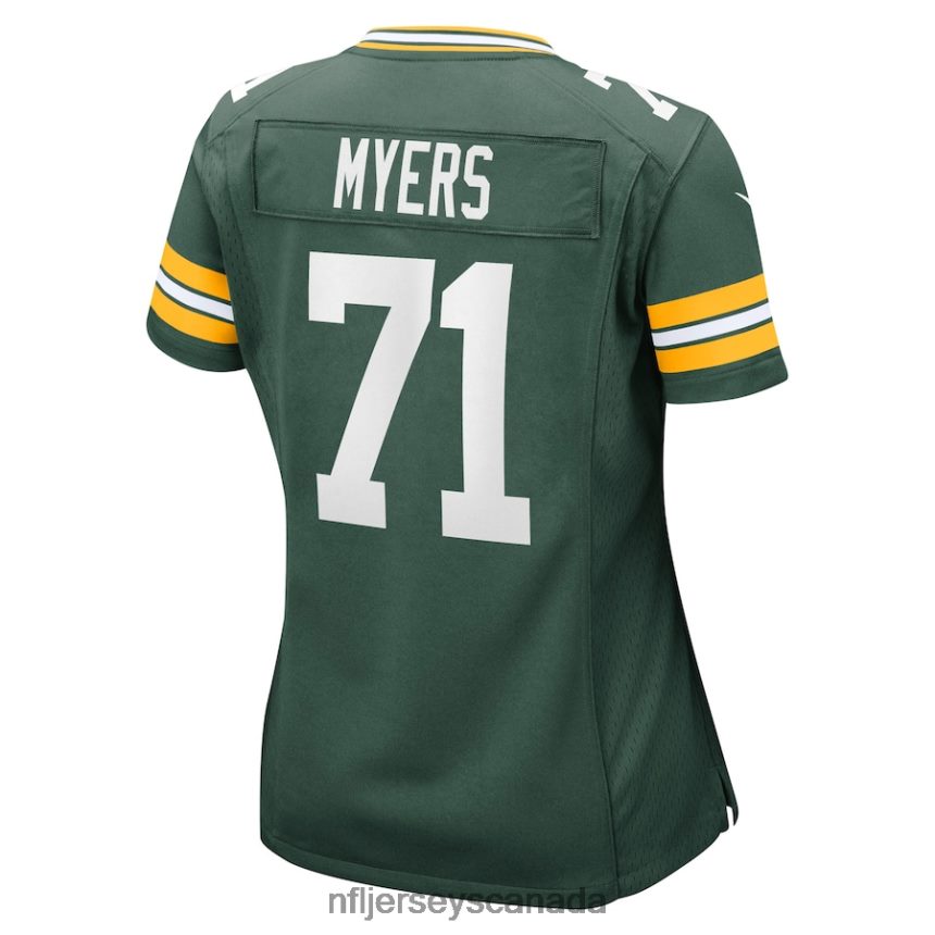 Women Green Bay Packers Josh Myers Nike Green Nike Game Jersey Clothing NFL TBXFR64060
