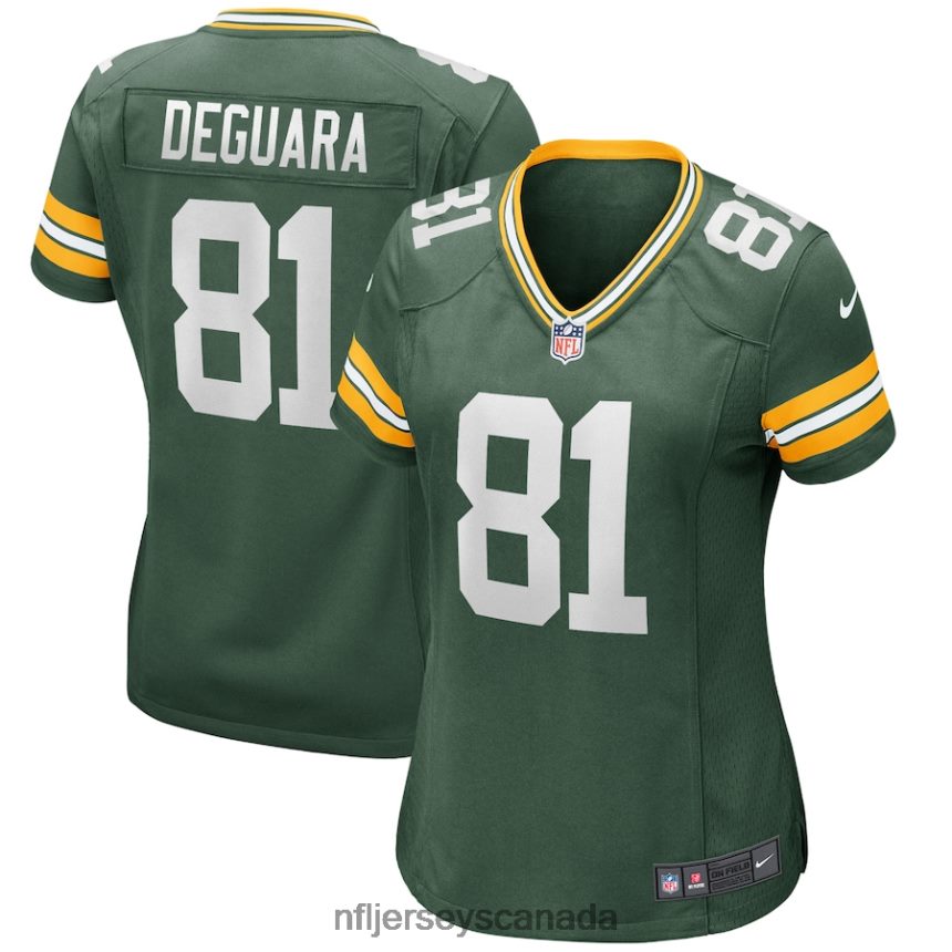 Women Green Bay Packers Josiah Deguara Nike Green Game Jersey Clothing NFL TBXFR65312