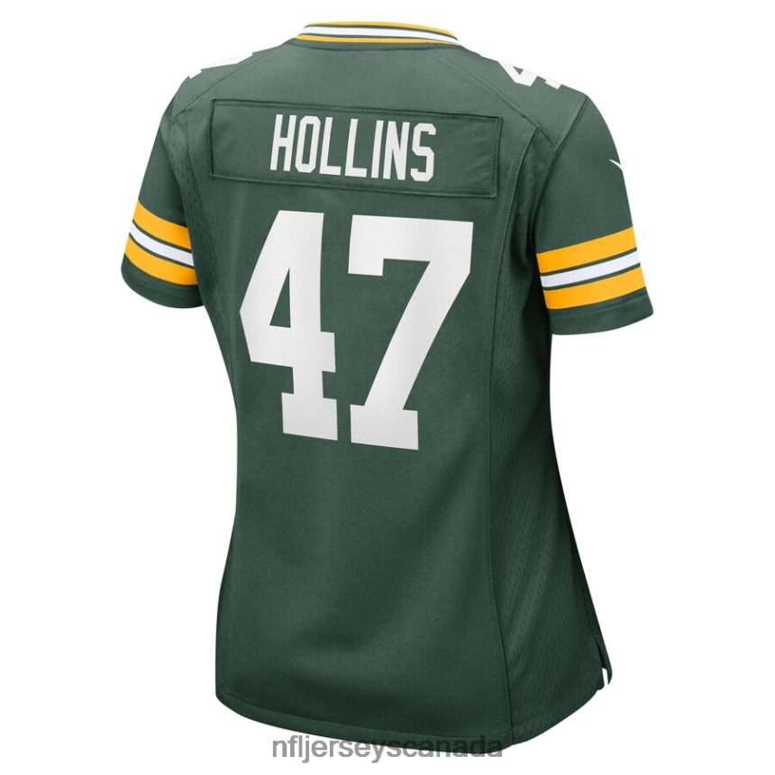 Women Green Bay Packers Justin Hollins Nike Green Home Game Player Jersey Clothing NFL TBXFR65411