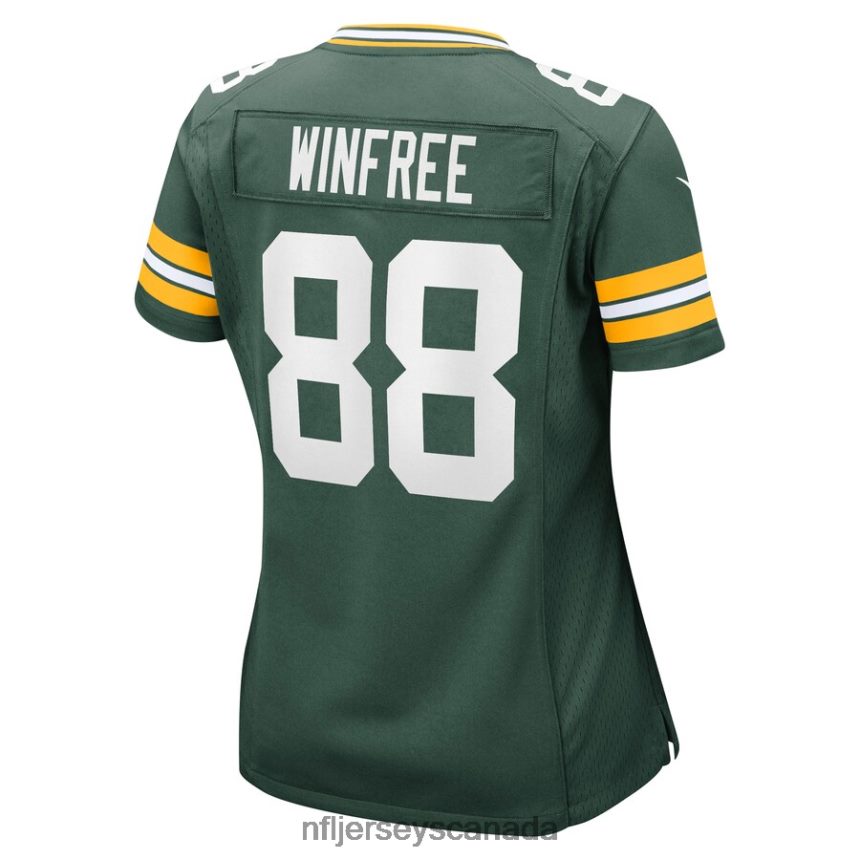 Women Green Bay Packers Juwann Winfree Nike Green Nike Game Jersey Clothing NFL TBXFR65321