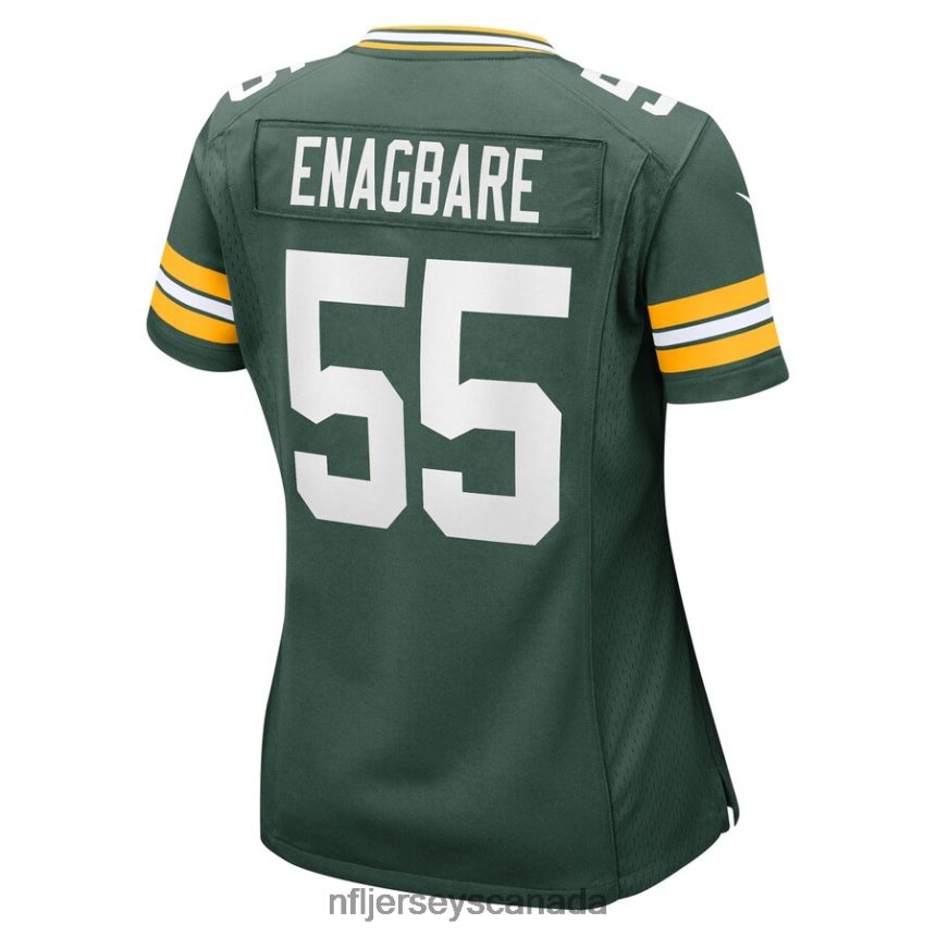 Women Green Bay Packers Kingsley Enagbare Nike Green Player Game Jersey Clothing NFL TBXFR65135