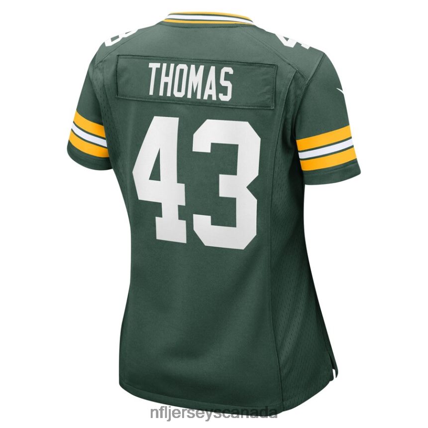 Women Green Bay Packers Kiondre Thomas Nike Green Game Player Jersey Clothing NFL TBXFR65111