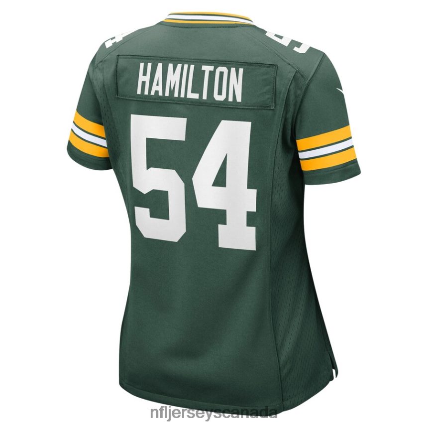 Women Green Bay Packers La\Darius Hamilton Nike Green Game Jersey Clothing NFL TBXFR65319