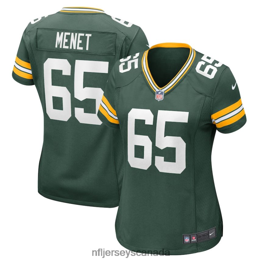 Women Green Bay Packers Michal Menet Nike Green Home Game Player Jersey Clothing NFL TBXFR65426