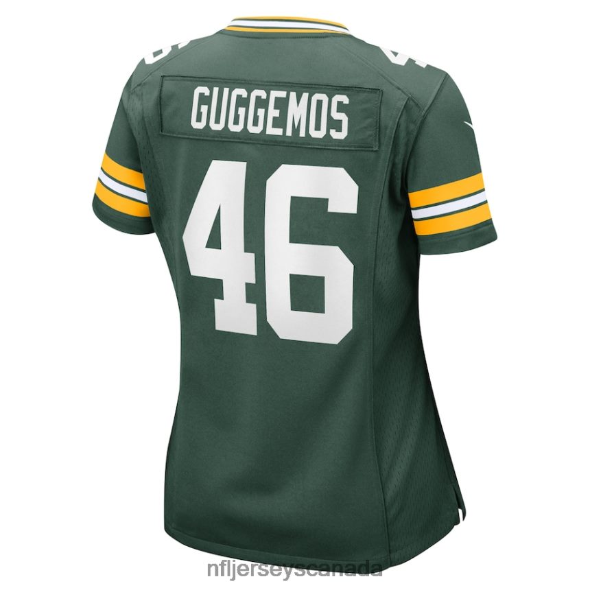 Women Green Bay Packers Nick Guggemos Nike Green Home Game Player Jersey Clothing NFL TBXFR65407