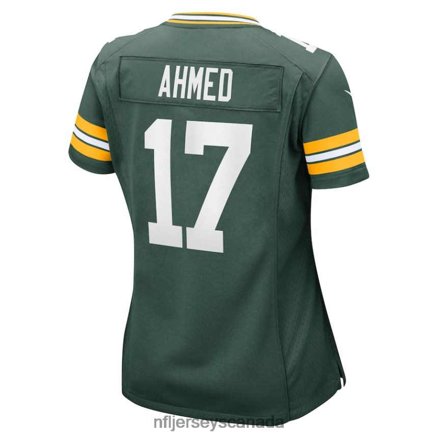 Women Green Bay Packers Ramiz Ahmed Nike Green Home Game Player Jersey Clothing NFL TBXFR65430