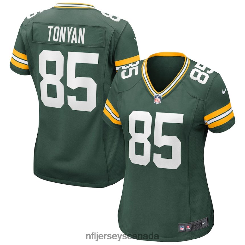 Women Green Bay Packers Robert Tonyan Nike Green Game Jersey Clothing NFL TBXFR63309