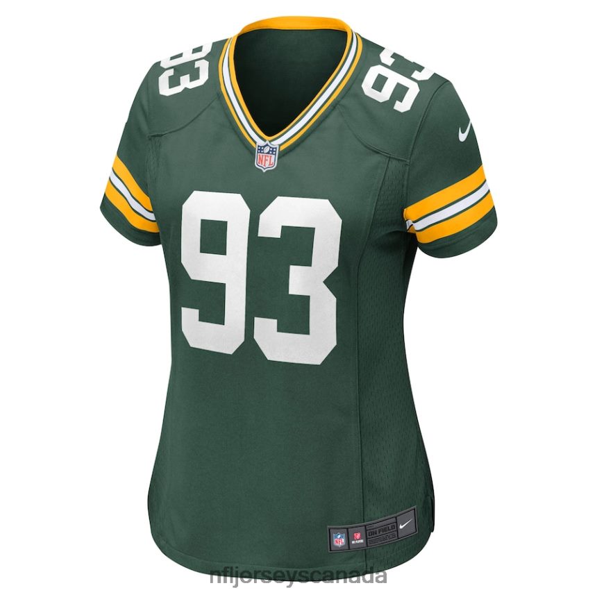 Women Green Bay Packers TJ Slaton Nike Green Nike Game Jersey Clothing NFL TBXFR65325