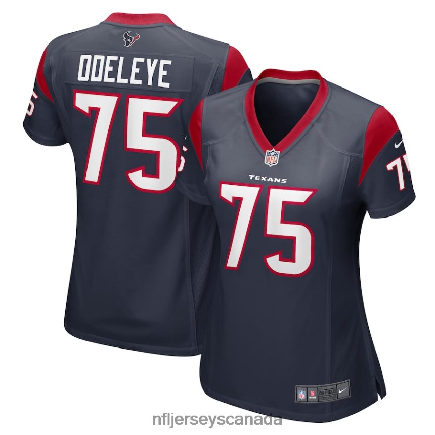 Women Houston Texans Adedayo Odeleye Nike Navy Game Player Jersey Clothing NFL TBXFR66014