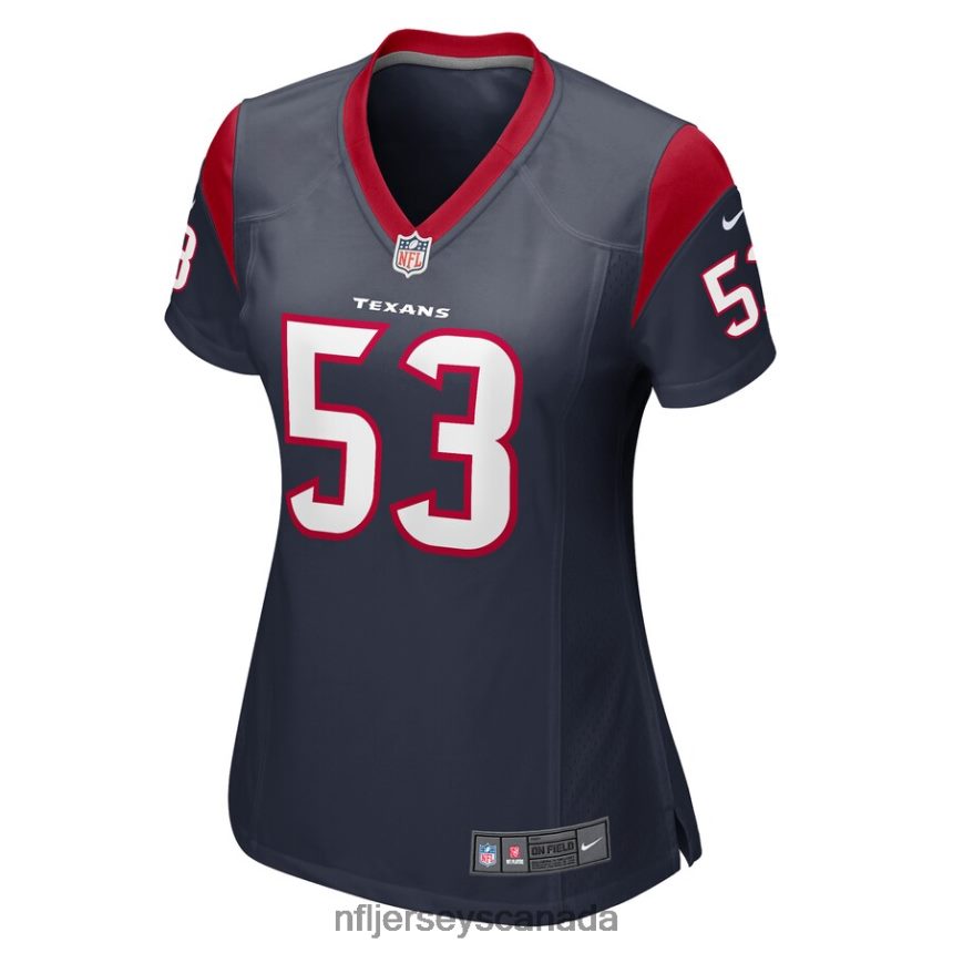 Women Houston Texans Blake Cashman Nike Navy Game Player Jersey Clothing NFL TBXFR66837